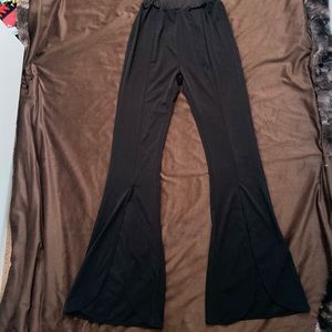 Blavk Flared See through pants